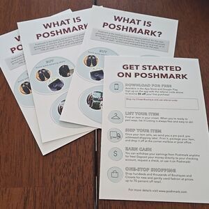 Small Business Poshmark Essentials Cards MARKETING THICK swag postcards